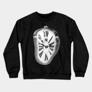 Surreal Melting Clock Crewneck Sweatshirt